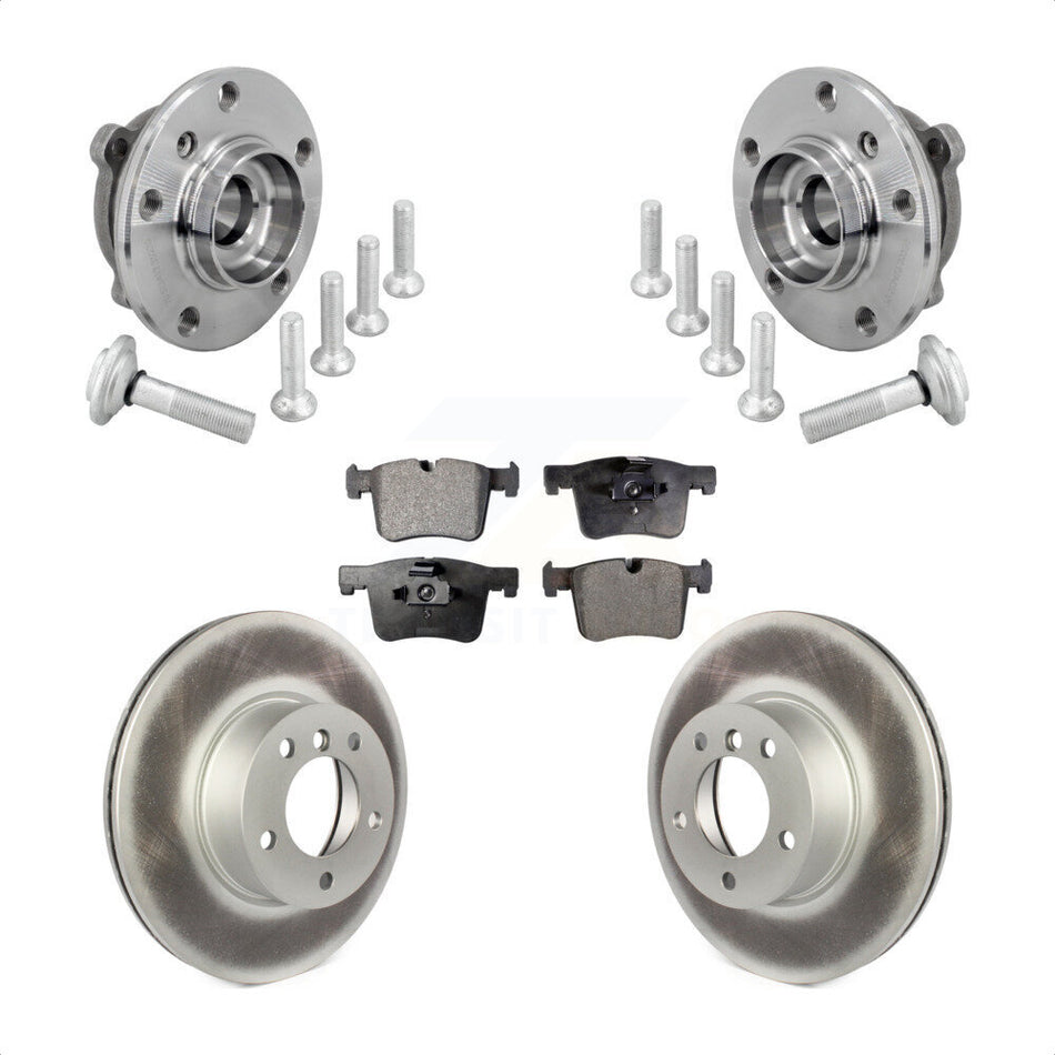 Front Hub Bearing Coat Brake Rotor Pads Kit For BMW 330i xDrive 230i 430i Gran Coupe 320i KBB-133302