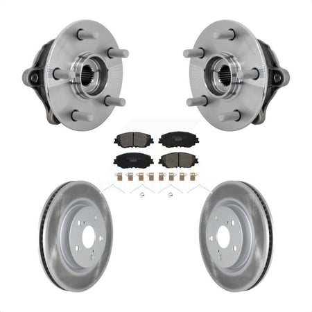 Front Hub Bearing Assembly Coated Disc Brake Rotors And Pads Kit For Toyota RAV4 Venza KBB-133306