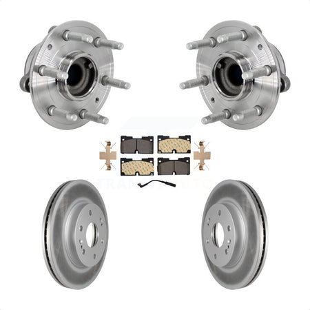 Front Hub Bearing Coat Brake Rotor Pads Kit For Chevrolet GMC Silverado 1500 Sierra Yukon KBB-133310