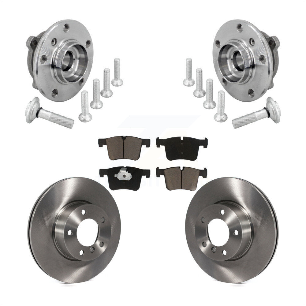 Front Hub Bearing Brake Rotor Pads Kit For BMW 330i xDrive 230i 430i Gran Coupe 320i 328d KBB-133385