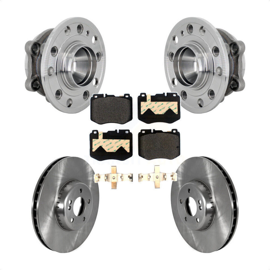 Front Hub Bearing Assembly Disc Brake Rotors And Pads Kit For Mercedes-Benz C300 C350e KBB-133416
