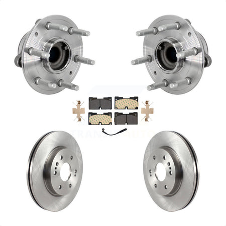 Front Hub Bearing Brake Rotor Pad Kit For Chevrolet GMC Silverado 1500 Sierra Yukon Tahoe KBB-133419
