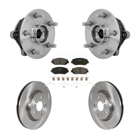 Front Hub Bearing Assembly Disc Brake Rotors And Pads Kit For Toyota RAV4 Venza KBB-133429