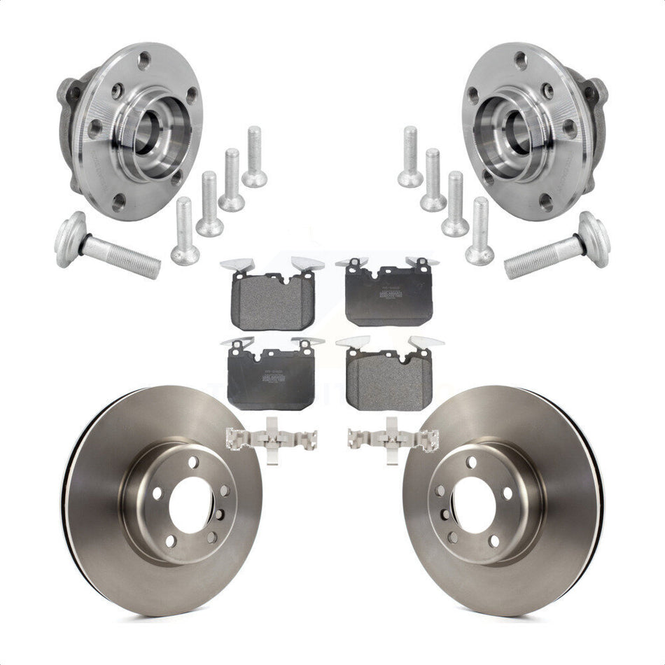 Front Hub Bearing Brake Rotor Pad Kit For BMW 330i xDrive 440i Gran Coupe 320i M240i 340i KBB-133440