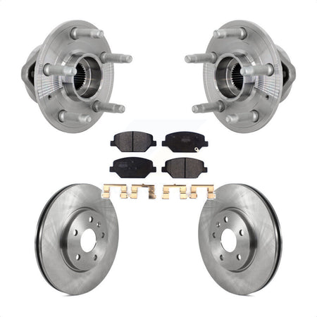 Front Hub Bearing Brake Rotor Pads Kit For Buick Envision With 321mm Diameter KBB-133444
