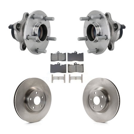 Front Hub Bearing Brake Rotor And Pad Kit For Lexus GS350 RC300 RC350 GS450h GS300 RC200t KBB-133476