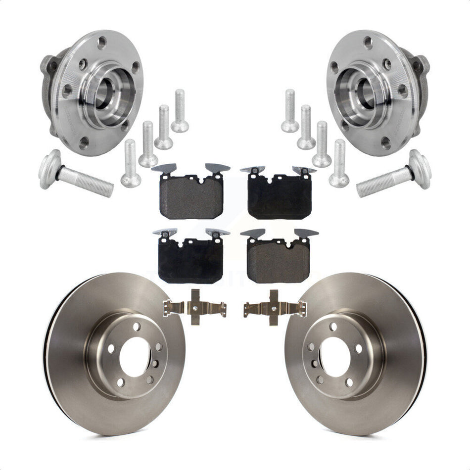 Front Hub Bearing Brake Rotor Pad Kit For BMW 330i xDrive 440i Gran Coupe 320i M240i 340i KBB-133482