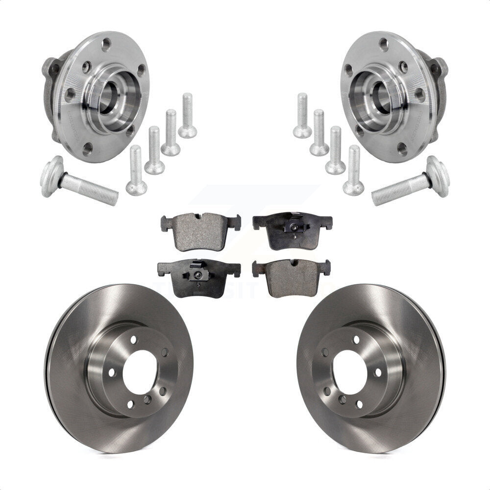 Front Hub Bearing Brake Rotor Pads Kit For BMW 330i xDrive 230i 430i Gran Coupe 320i 328d KBB-133483