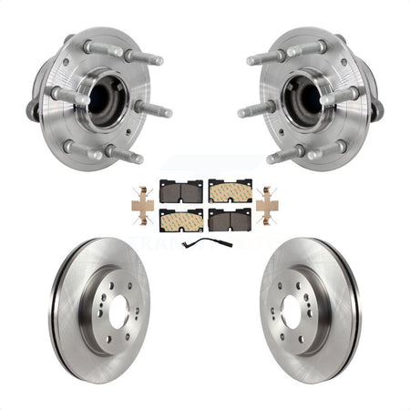 Front Hub Bearing Brake Rotor Pad Kit For Chevrolet GMC Silverado 1500 Sierra Yukon Tahoe KBB-133488