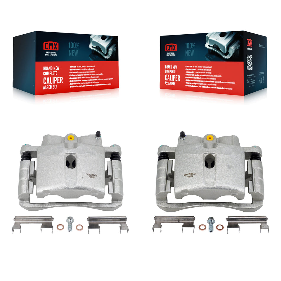 Front Disc Brake Caliper Left Right Side Kit For Chevrolet Silverado 1500 GMC Tahoe Sierra Suburban Yukon Avalanche XL Cadillac Classic Escalade Express 2500 Astro ESV EXT Savana Safari KBC-100005