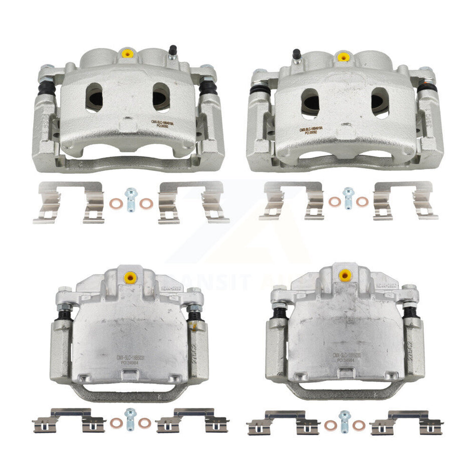 Front Rear Brake Caliper Kit For Chevrolet GMC Sierra 1500 Silverado Tahoe Yukon Cadillac KBC-100009