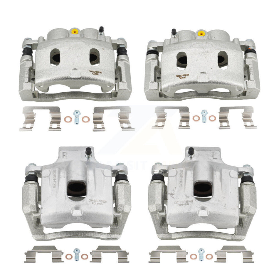 Front Rear Brake Caliper Left Right Kit For 2013-2014 Cadillac XTS With Heavy Duty Brakes KBC-100010