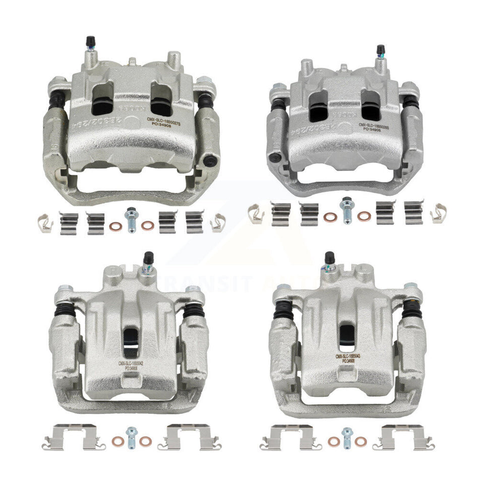 Front Rear Brake Caliper Left Right Side (Driver Passenger) Kit For Mazda CX-7 Ford Edge KBC-100014