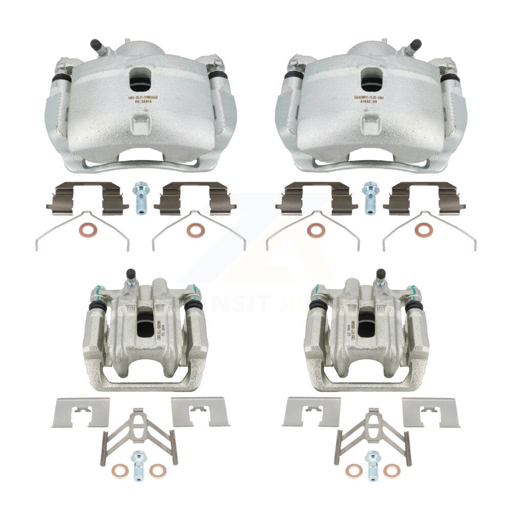 Front Rear Disc Brake Caliper Assembly Left Right Side (Driver Passenger) Kit For 2003-2011 Honda Element KBC-100038 by CMX