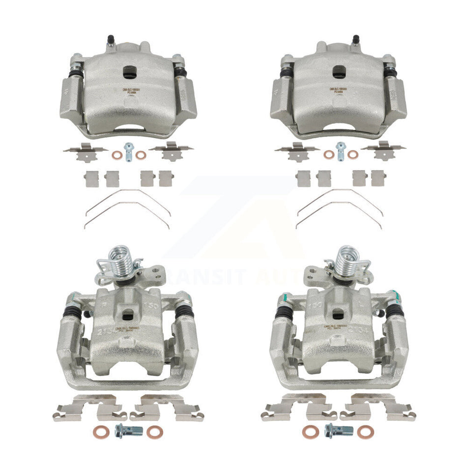 Front Rear Brake Caliper Kit For Ford Fusion Mazda 6 Lincoln MKZ Zephyr Mercury Milan KBC-100043