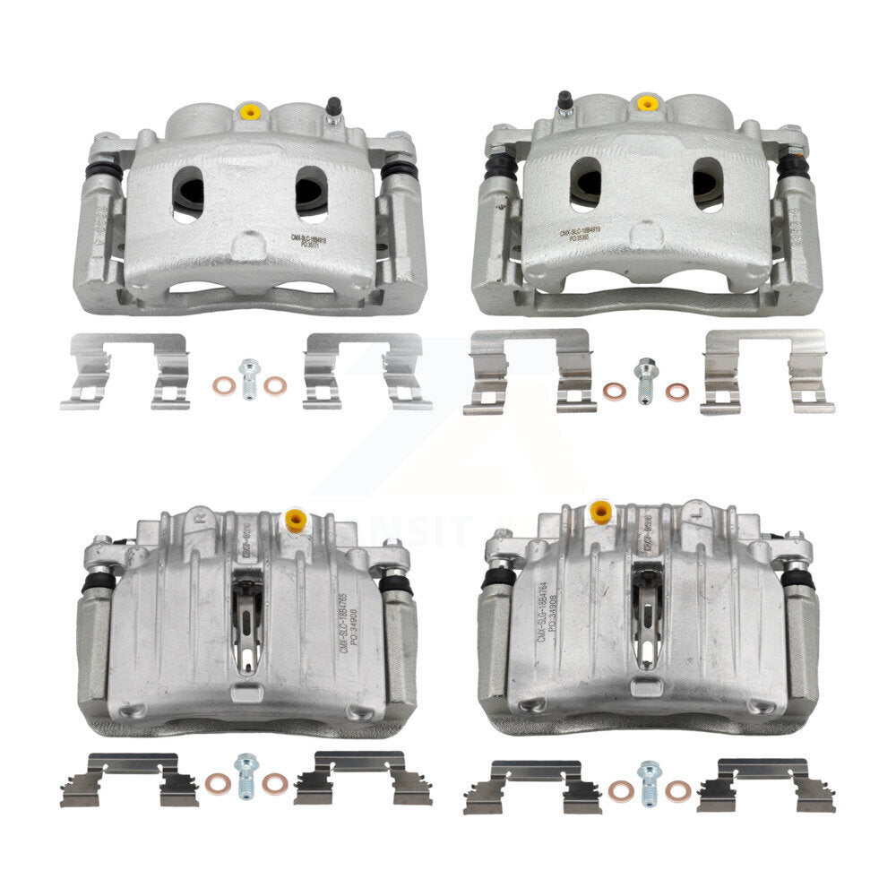 Front Rear Brake Caliper (Left Right) Kit For Chevrolet GMC Silverado 1500 Sierra Classic KBC-100056