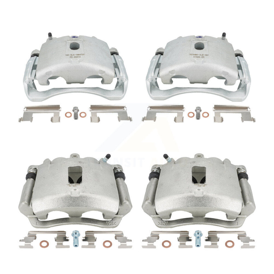 Front Rear Disc Brake Caliper Assembly Left Right Side (Driver Passenger) Kit For 2007-2020 Chevrolet Express 2500 GMC Savana KBC-100060 by CMX