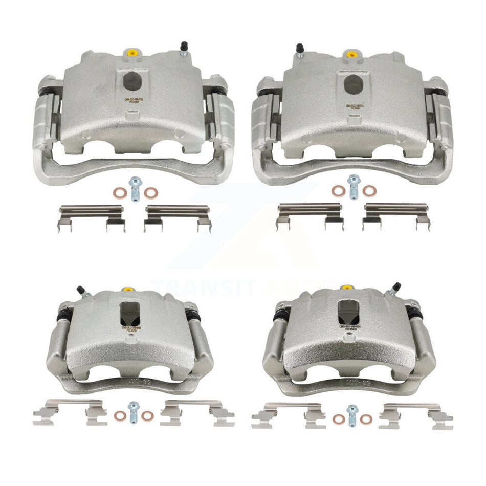 Front Rear Disc Brake Caliper Assembly Left Right Side (Driver Passenger) Kit For 2007-2020 Chevrolet Express 2500 GMC Savana KBC-100060
