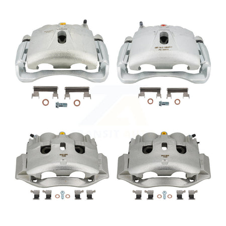 Front Rear Brake Caliper (Left Right) Kit For 2009-2020 Chevrolet Express 4500 GMC Savana KBC-100064