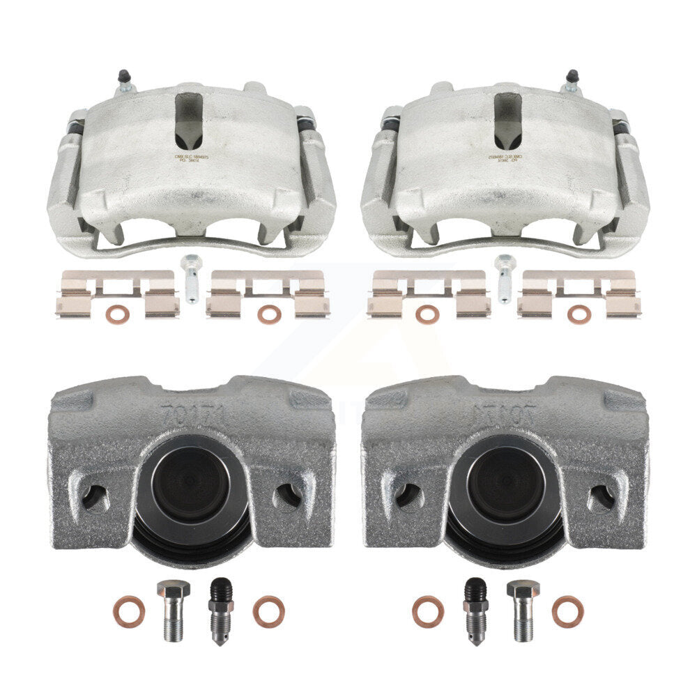 Front Rear Disc Brake Caliper Assembly Left Right Side (Driver Passenger) Kit For Ford F-150 Lincoln Mark LT KBC-100068 by CMX