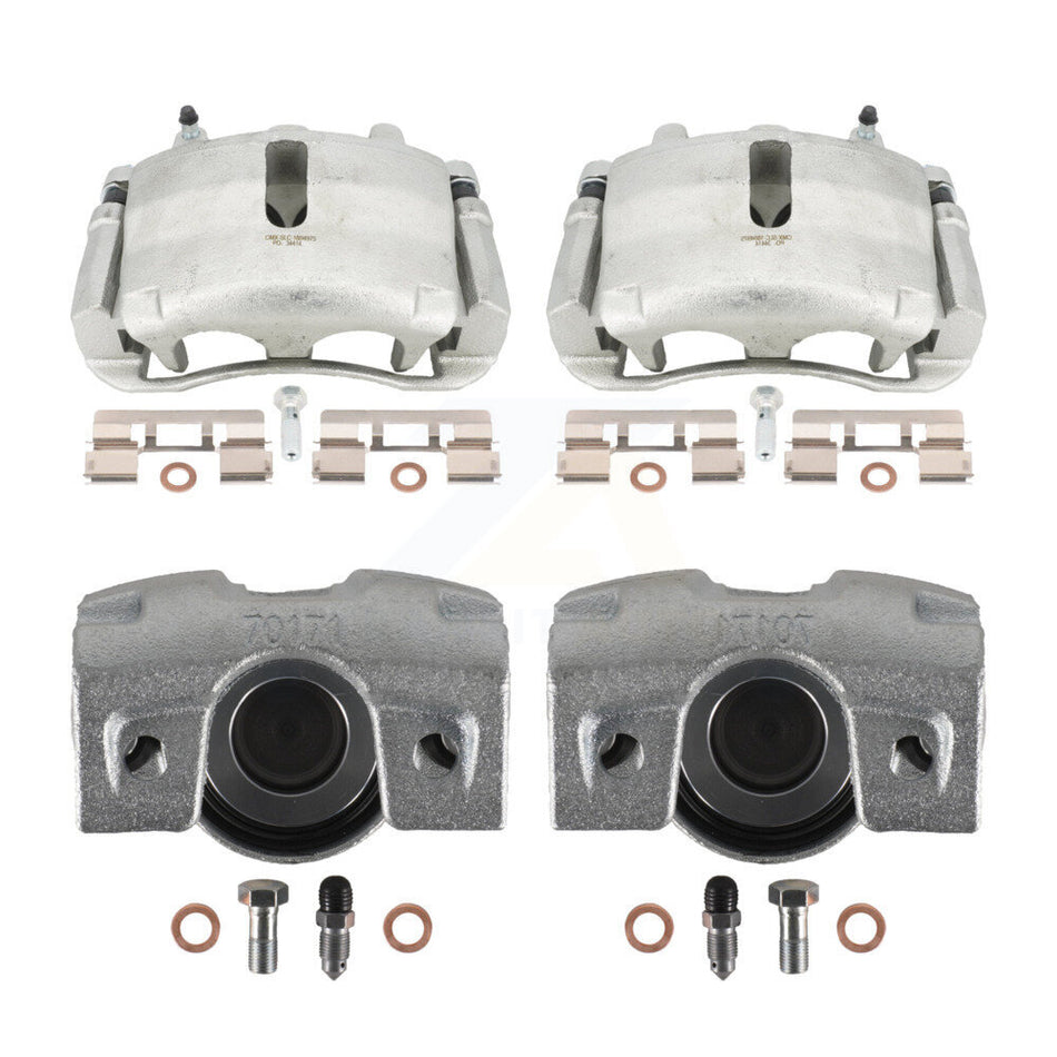 Front Rear Disc Brake Caliper Assembly Left Right Side (Driver Passenger) Kit For Ford F-150 Lincoln Mark LT KBC-100068 by CMX