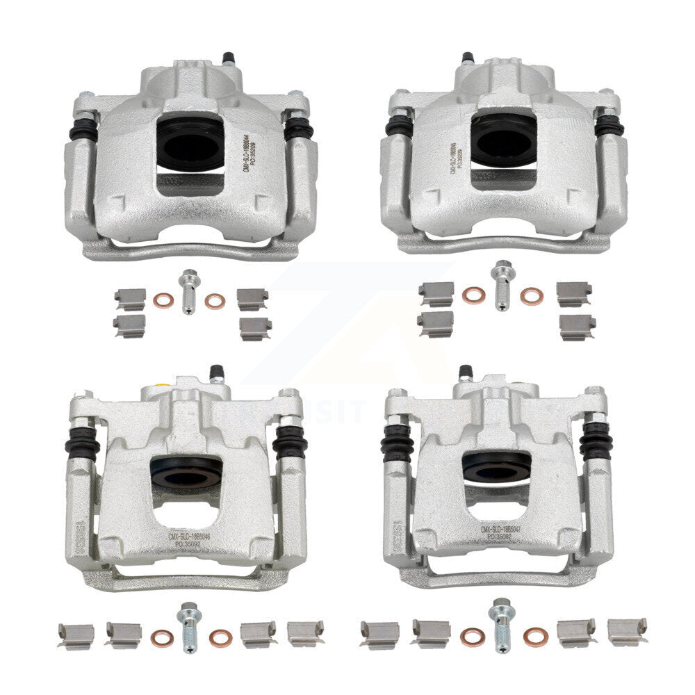 Front Rear Disc Brake Caliper Left Right Side (Driver Passenger) Kit For Jeep Wrangler JK KBC-100077