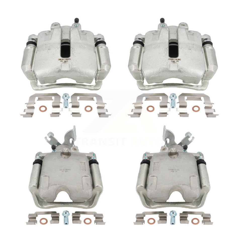 Front Rear Disc Brake Caliper Assembly Left Right Side (Driver Passenger) Kit For Chevrolet Impala Buick LaCrosse Malibu Regal KBC-100083 by CMX