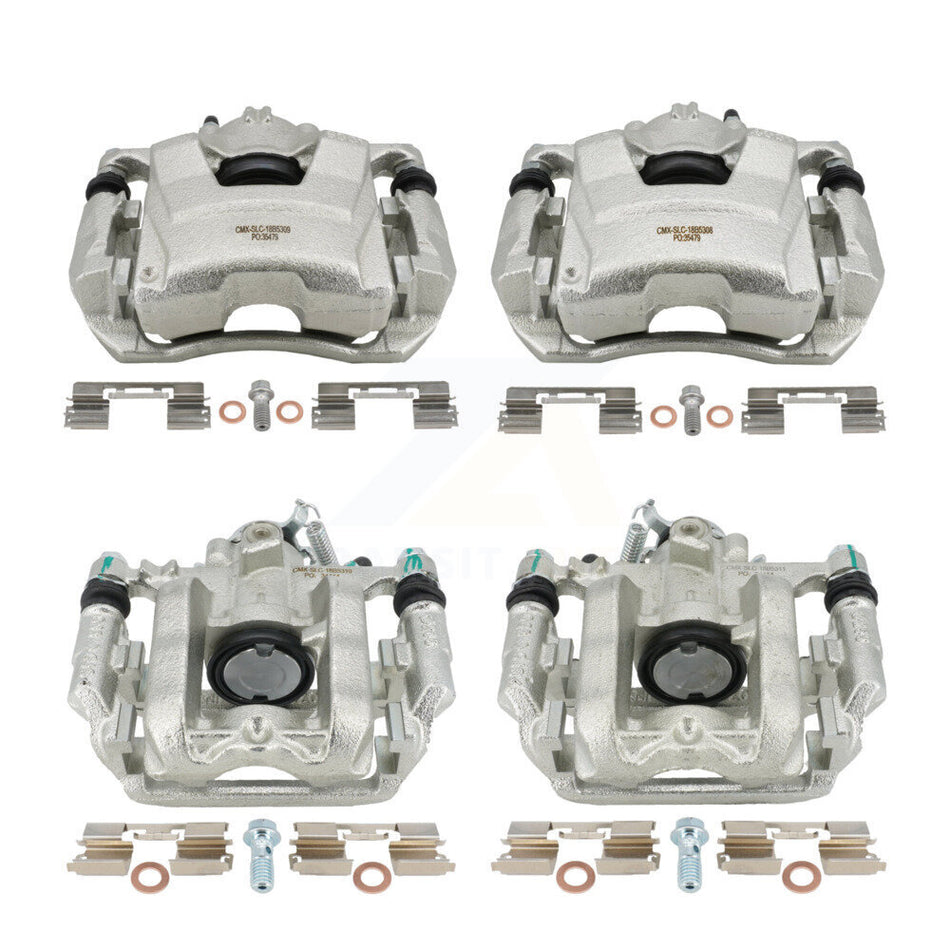 Front Rear Disc Brake Caliper Assembly Left Right Side (Driver Passenger) Kit For Chevrolet Cruze Limited KBC-100088