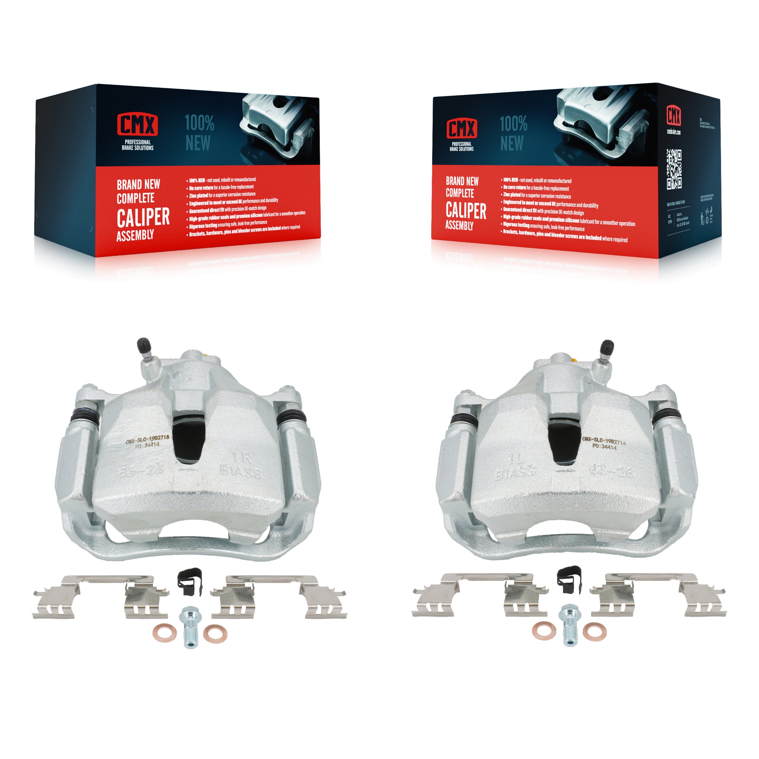 Front Brake Caliper Left Right Driver Passenger Kit For Toyota Sienna Camry Solara Avalon KBC-100100