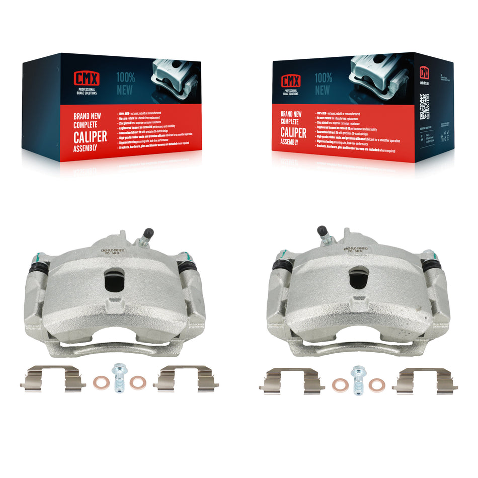 Front Disc Brake Caliper Assembly Left Right Side (Driver Passenger) Kit For Honda Civic KBC-100109