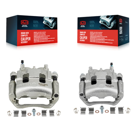 Front Disc Brake Caliper Left Right Side (Driver Passenger) Kit For Mazda CX-7 Ford Edge KBC-100116