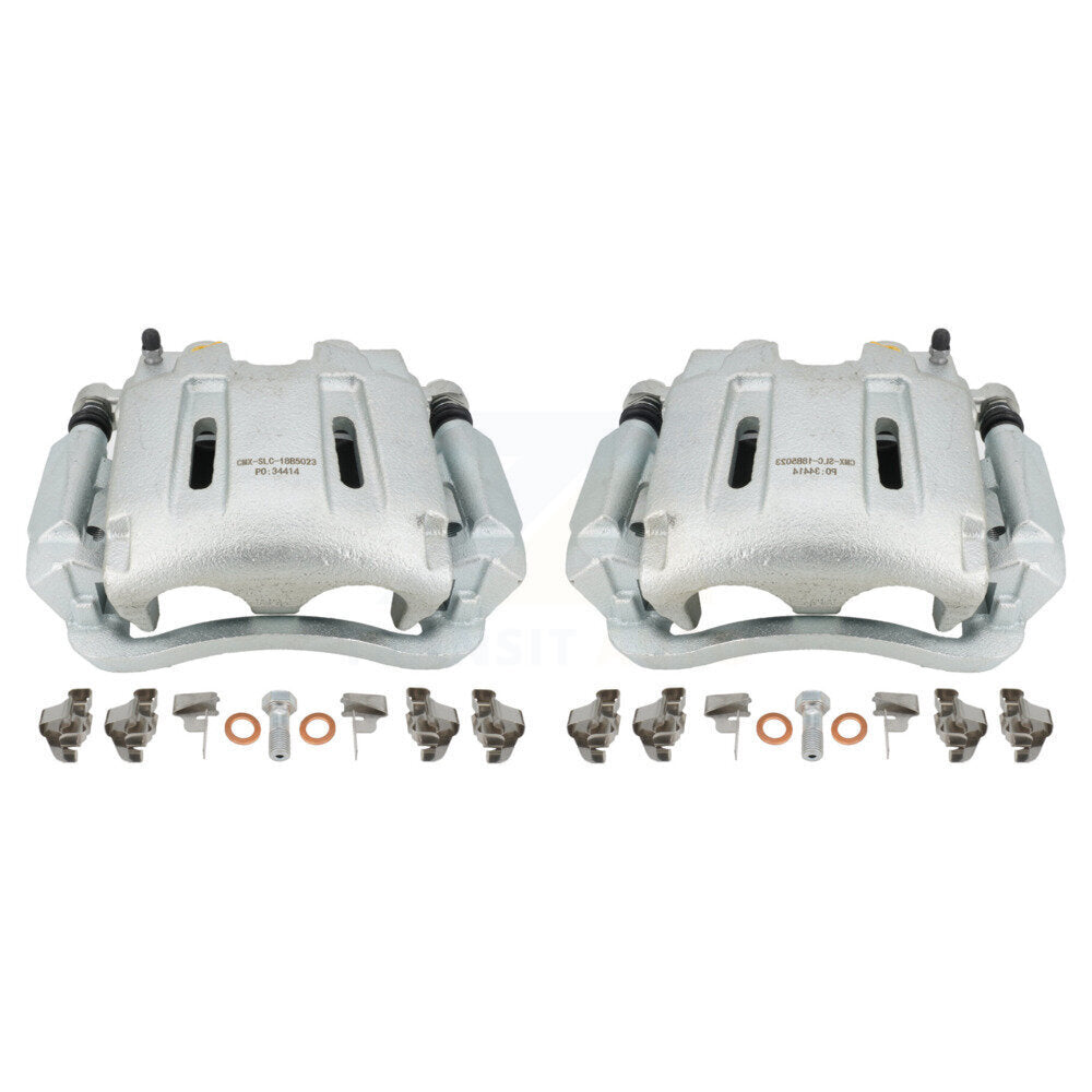 Front Disc Brake Caliper Assembly Left Right Side (Driver Passenger) Kit For 2005-2012 Ford F-250 Super Duty F-350 KBC-100118 by CMX