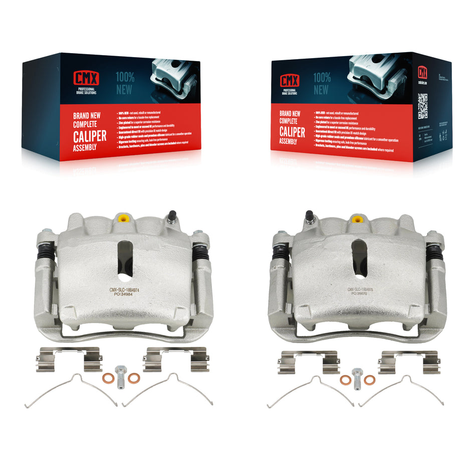 Front Disc Brake Caliper Assembly Left Right Side (Driver Passenger) Kit For Ford F-150 Lincoln Mark LT KBC-100120