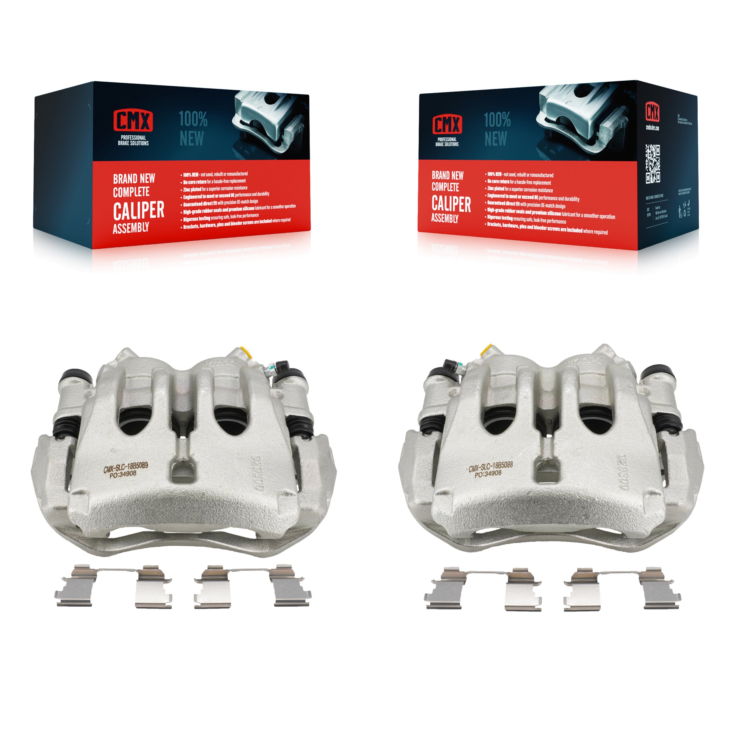 Front Disc Brake Caliper Kit For Sprinter 3500 Mercedes-Benz Dodge Freightliner 3500XD KBC-100124