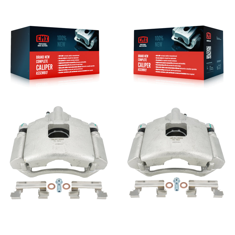 Front Disc Brake Caliper Assembly Left Right Side (Driver Passenger) Kit For Pontiac Grand Prix Buick LaCrosse Chevrolet Uplander Montana Terraza Saturn Relay Allure KBC-100129