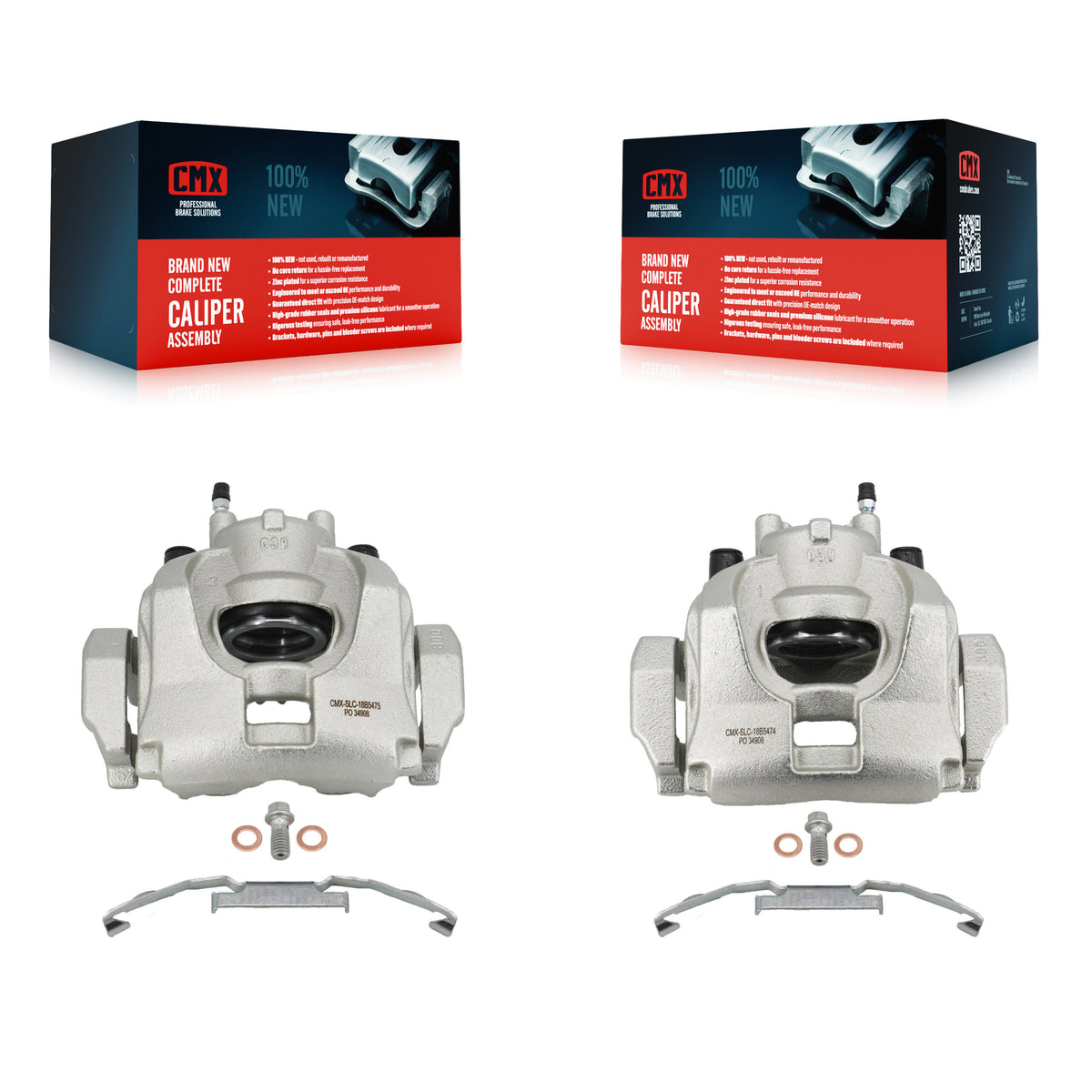 Front Brake Caliper (Left Right) Kit For Ford Fusion Lincoln MKZ Police Responder Hybrid KBC-100140