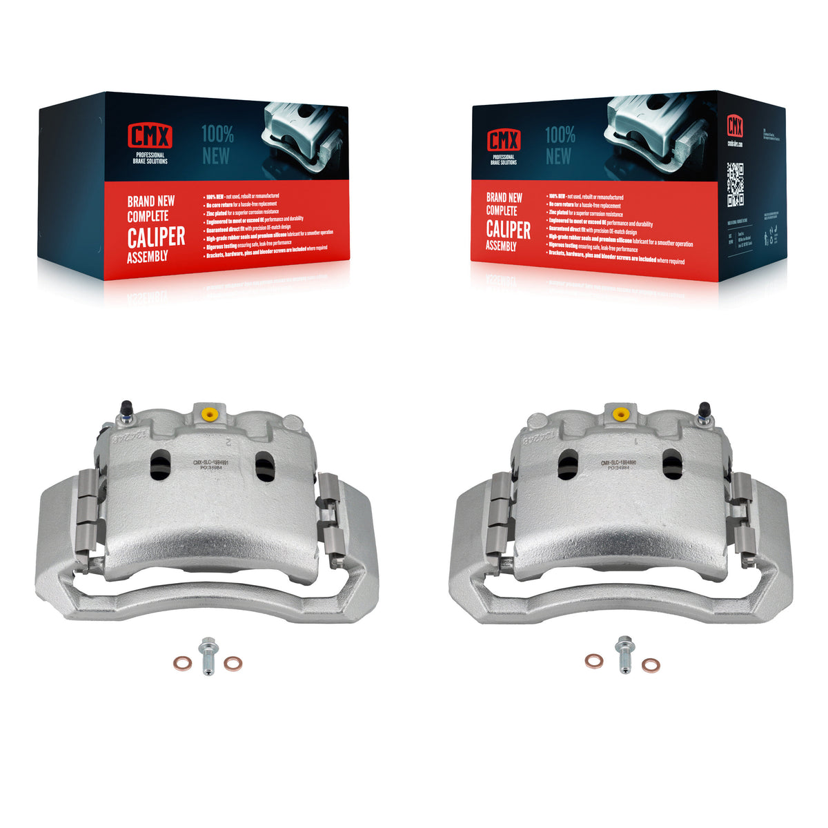 Front Brake Caliper Left Right (Driver Passenger) Kit For Dodge Ram 1500 3500 2500 4000 KBC-100143