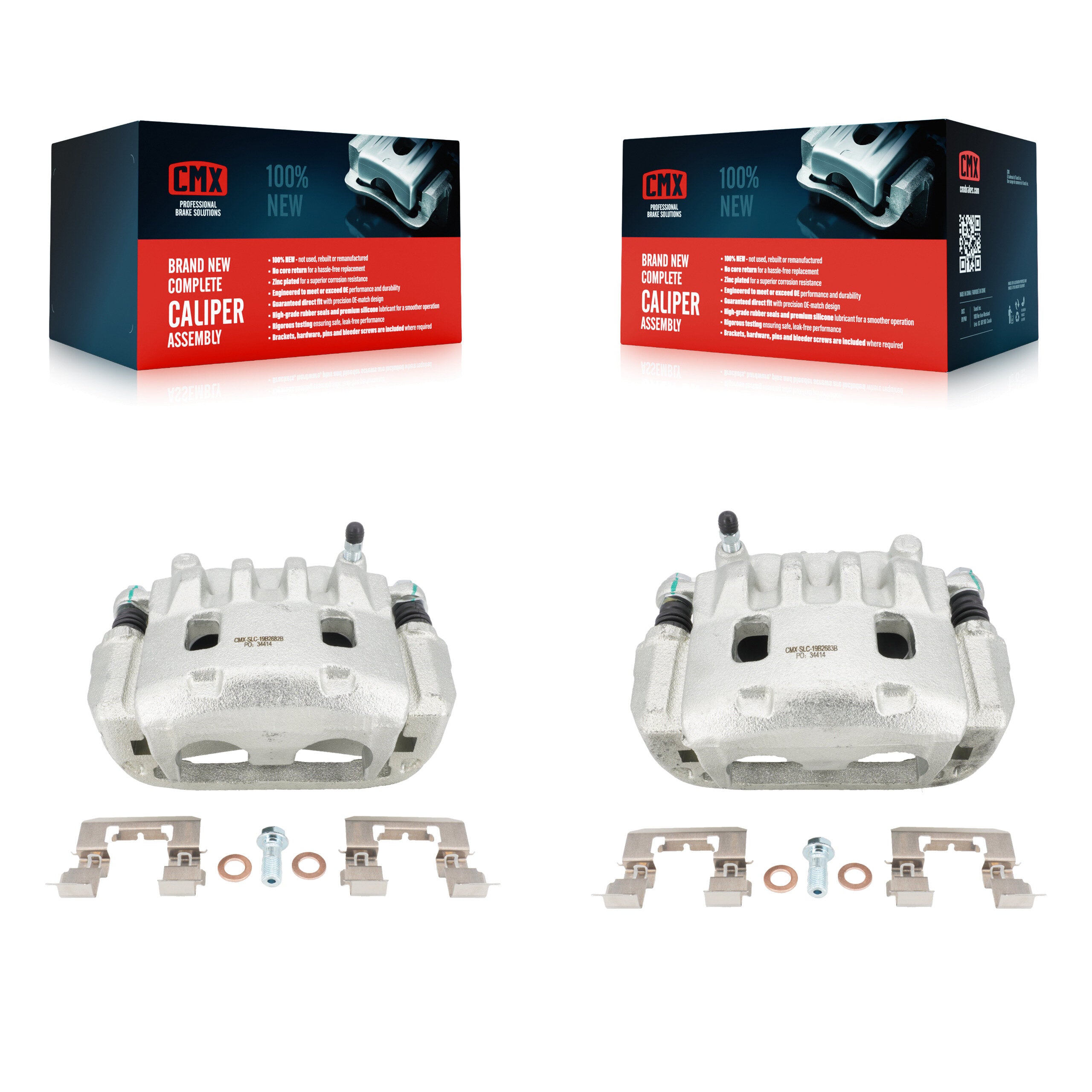 Front Brake Caliper Kit For Subaru Forester Impreza Outback XV Crosstrek Legacy Baja Saab KBC-100145