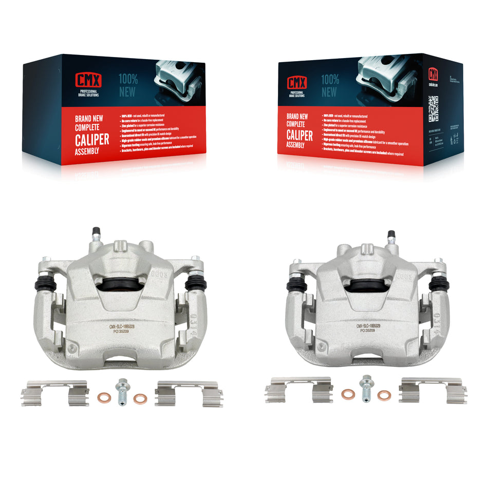 Front Disc Brake Caliper Assembly Left Right Side (Driver Passenger) Kit For Chevrolet Buick Cruze Encore Trax Verano Volt Orlando KBC-100152