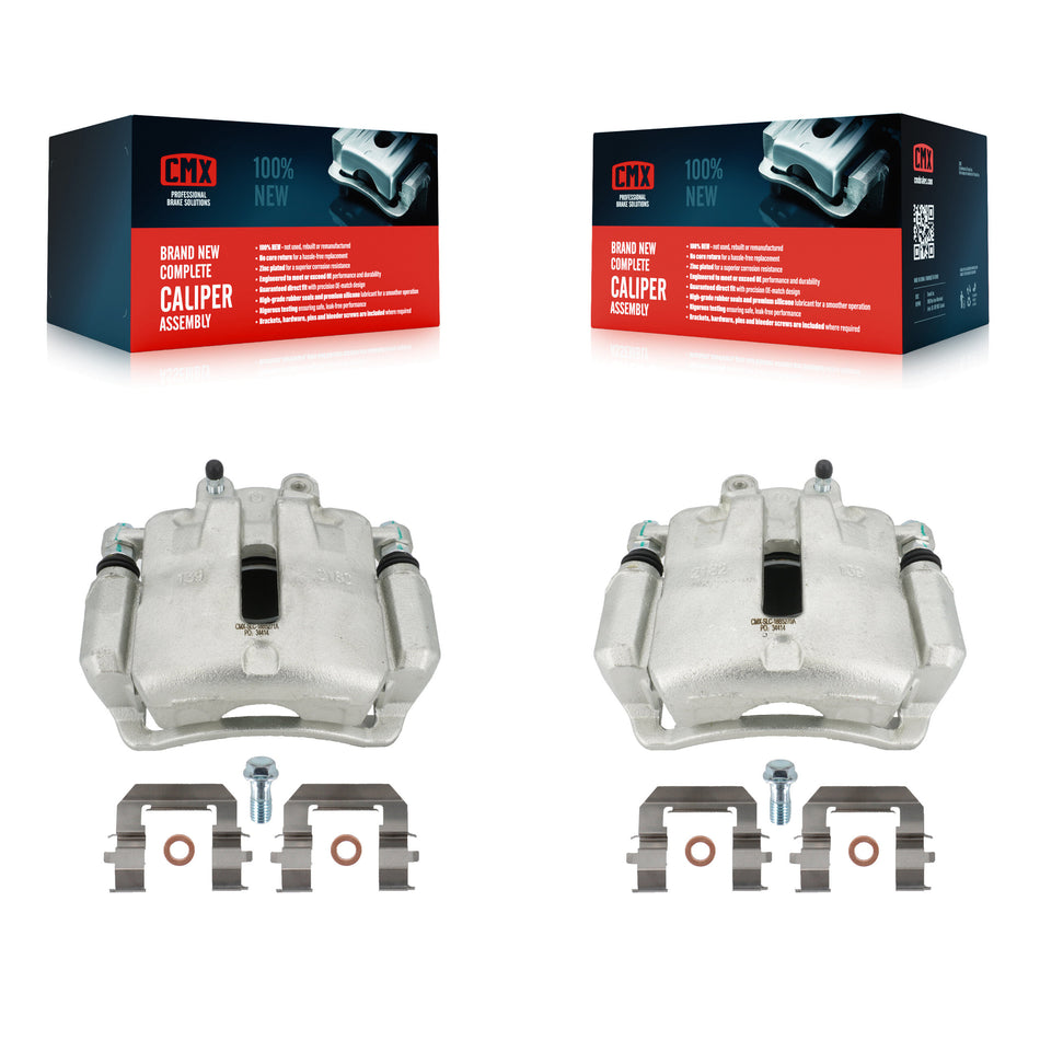 Front Disc Brake Caliper Assembly Left Right Side (Driver Passenger) Kit For Chevrolet Malibu Buick LaCrosse Regal Limited KBC-100158