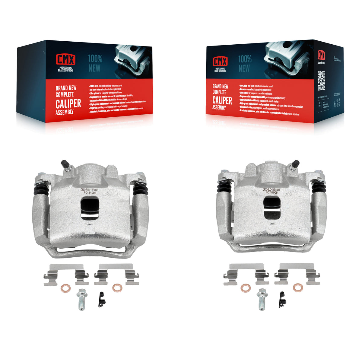 Front Brake Caliper (Left Right) Kit For Chevrolet Cobalt Pontiac G5 Saturn Ion Pursuit KBC-100160