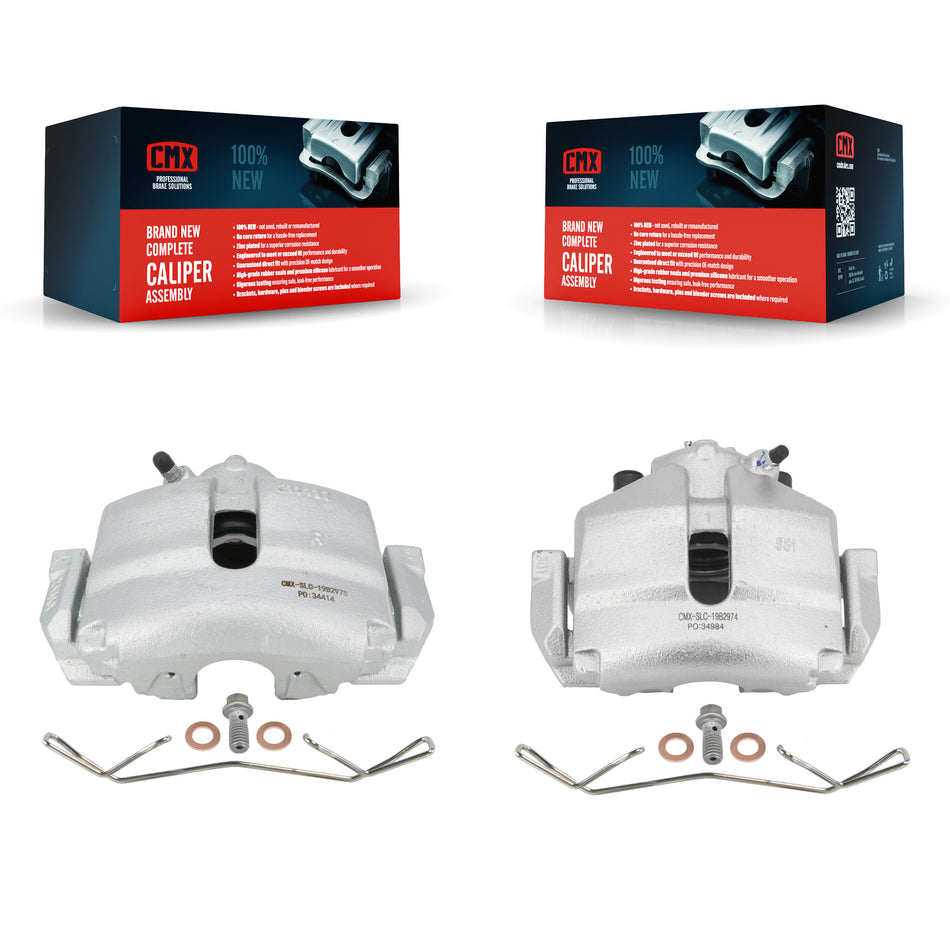 Front Disc Brake Caliper Assembly Left Right Side (Driver Passenger) Kit For Volkswagen Jetta Beetle Golf Rabbit Audi A3 KBC-100178