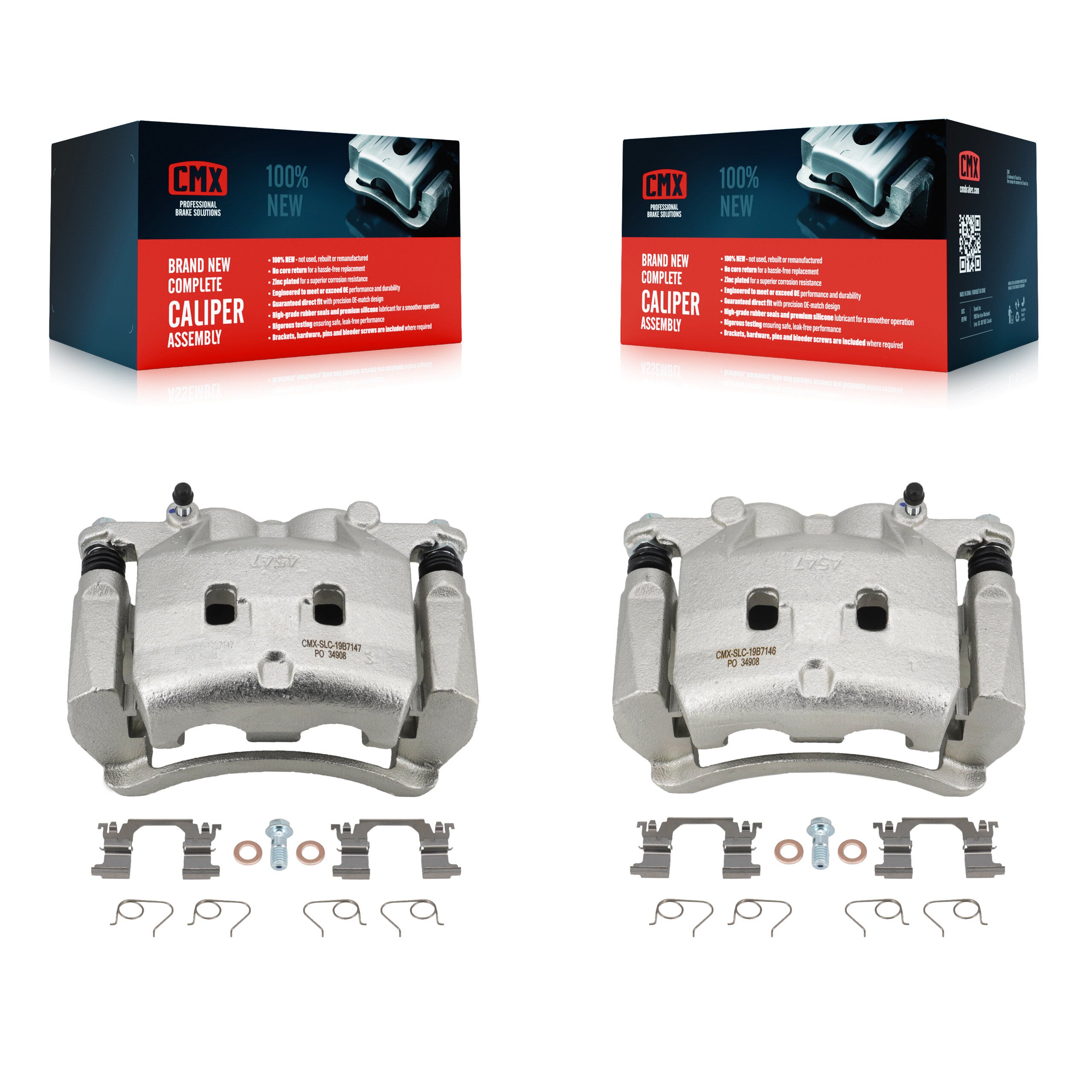 Front Disc Brake Caliper Left Right Side Kit For Nissan Rogue INFINITI Q50 QX50 Q60 Z KBC-100192