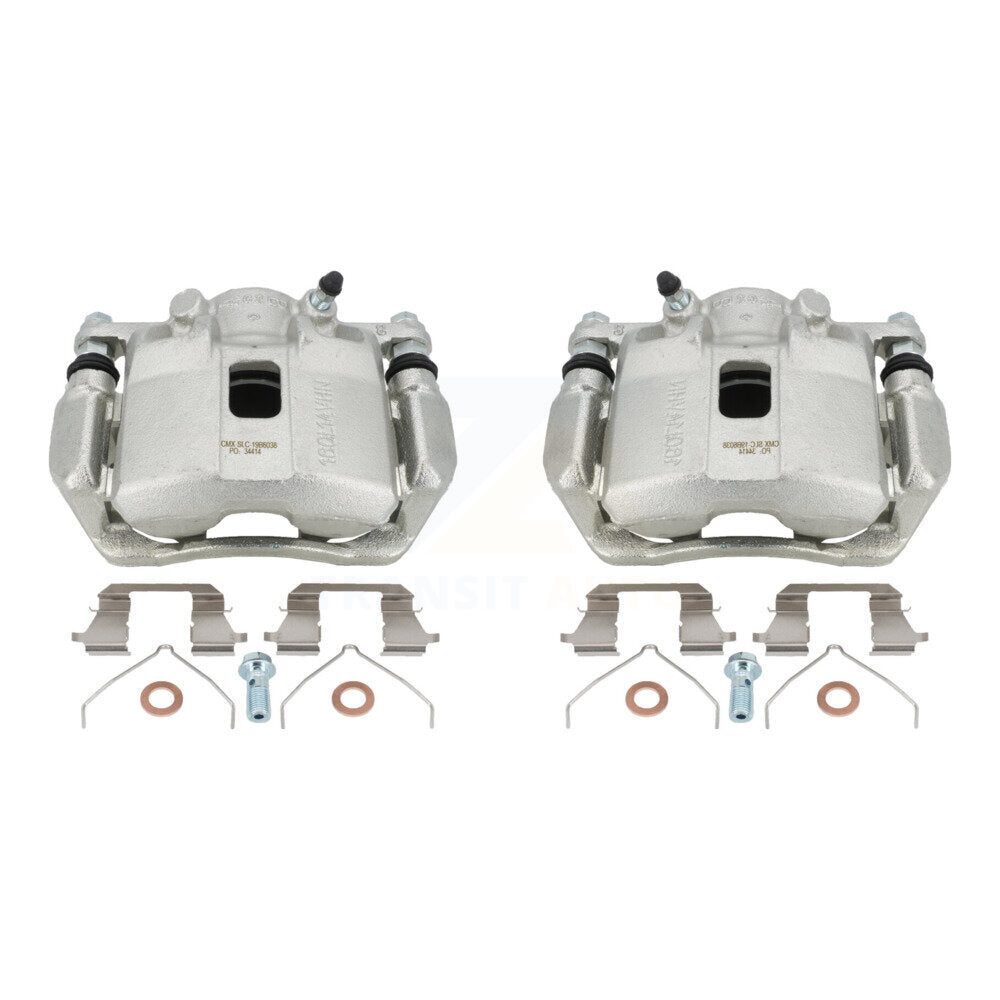 Front Disc Brake Caliper Assembly Left Right Side (Driver Passenger) Kit For Honda Civic Fit Acura ILX CR-Z KBC-100200 by CMX