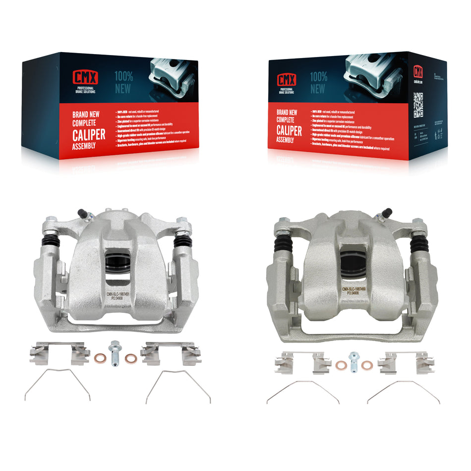 Front Disc Brake Caliper Assembly Left Right Side (Driver Passenger) Kit For Honda Accord Acura ILX KBC-100202