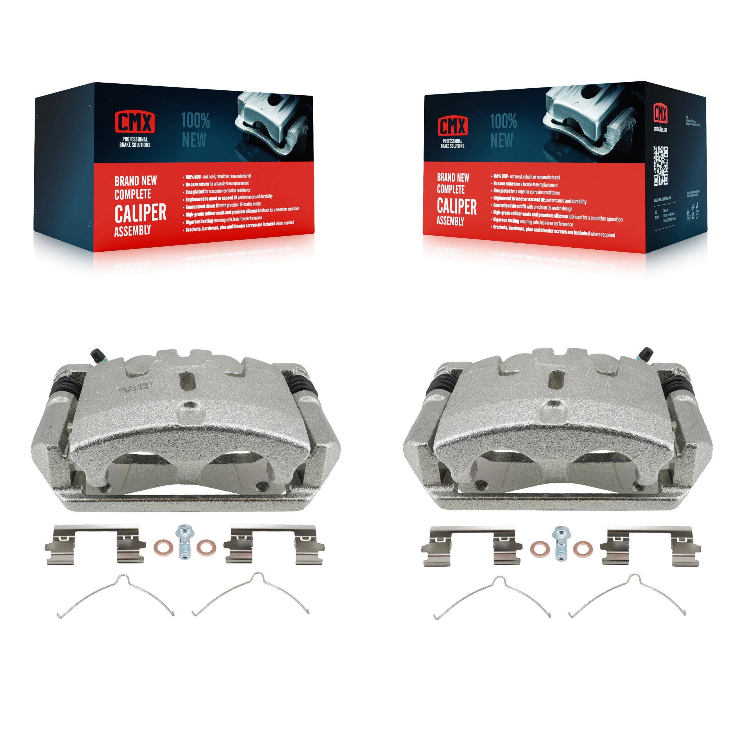 Front Disc Brake Caliper Left Right Side (Driver Passenger) Kit For 2009-2015 Honda Pilot KBC-100203