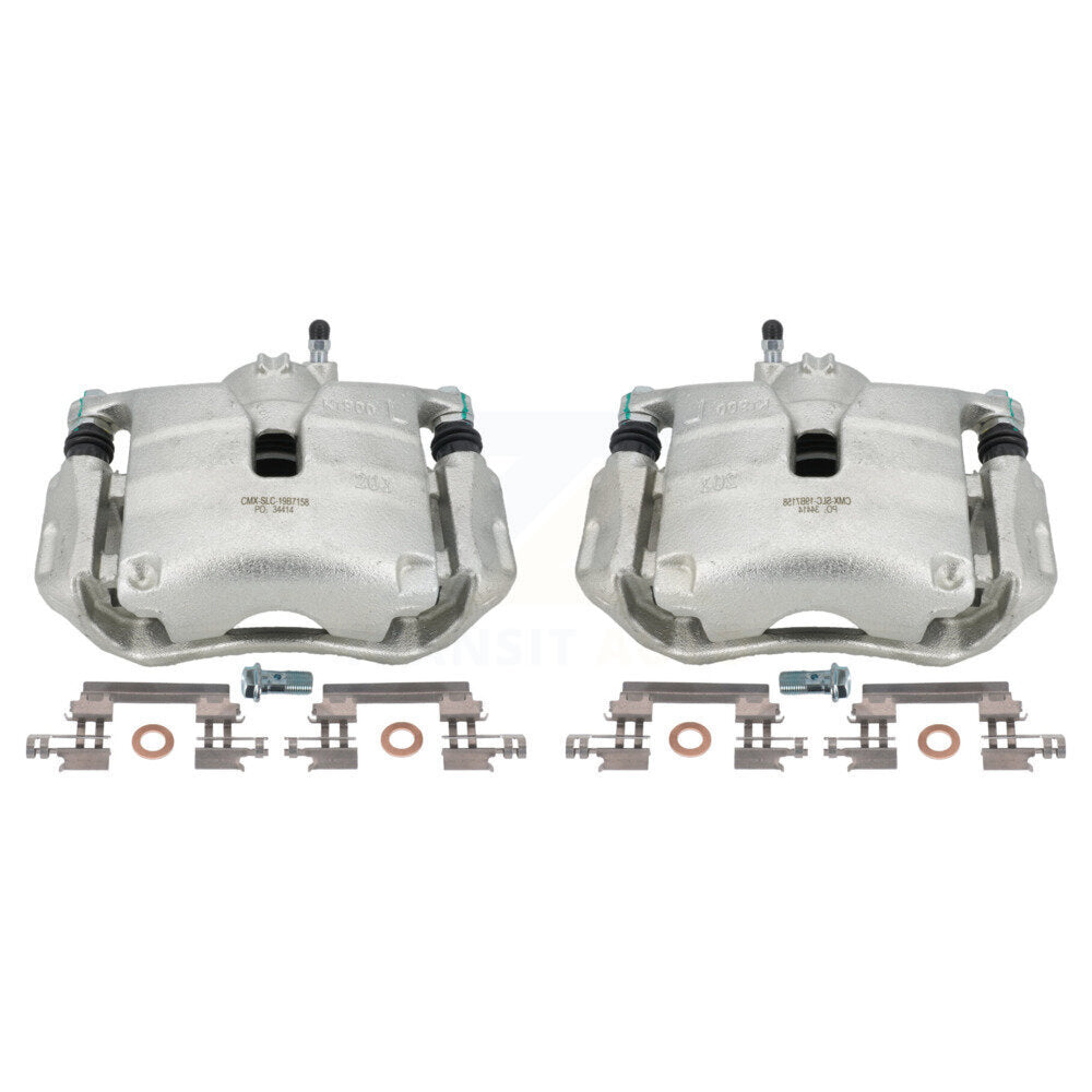 Front Disc Brake Caliper Assembly Left Right Side (Driver Passenger) Kit For Mazda 3 CX-3 Sport KBC-100209 by CMX