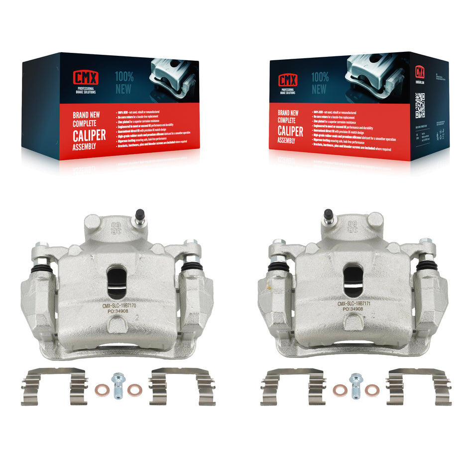 Front Disc Brake Caliper Left Right Side (Driver Passenger) Kit For Hyundai Sonata KBC-100215