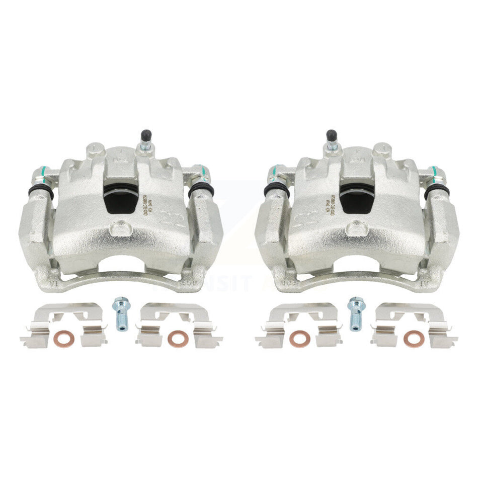 Front Disc Brake Caliper Assembly Left Right Side (Driver Passenger) Kit For 2012-2017 Hyundai Accent Kia Rio KBC-100223 by CMX