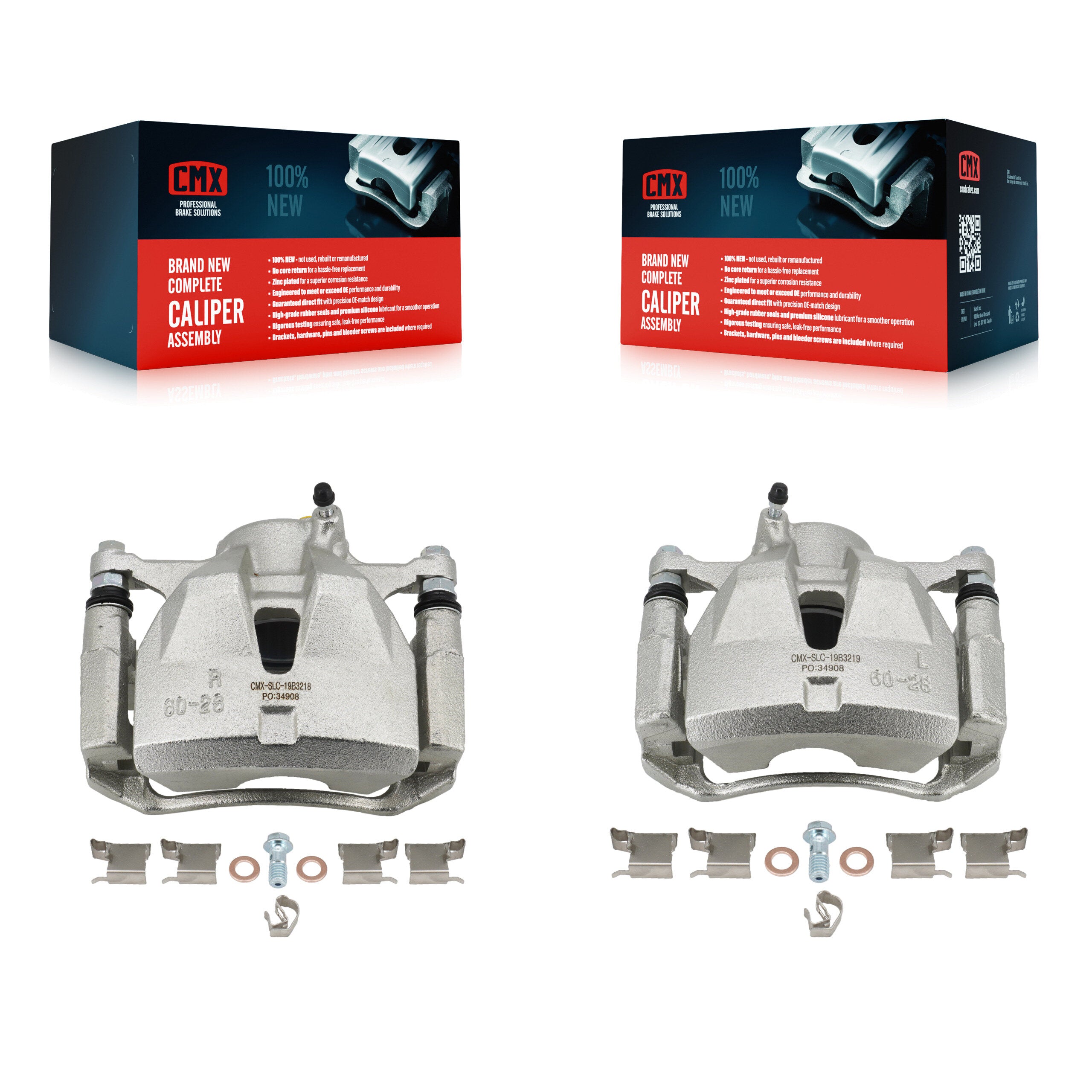 Front Disc Brake Caliper Assembly Left Right Side (Driver Passenger) Kit For Lexus IS250 KBC-100225